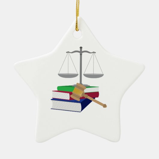 Lawyer Symbole Keramikornament (Vorne)