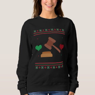 Lawyer Ugly Christmas Sweater Judge Attorney Sweatshirt