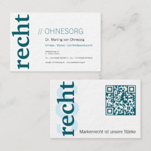 Lawyer With § Business Card Visitenkarte