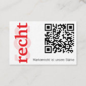 Lawyer With § Business Card Visitenkarte (Rückseite)