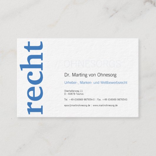 Lawyer With Qr Business Card Visitenkarte (Vorderseite)