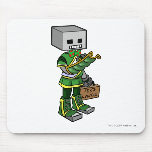 Lawyerbot Brightvale Personal-Spieler Mousepad (Vorne)
