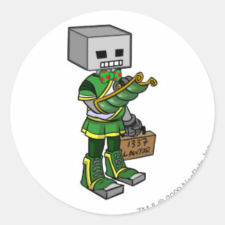 Lawyerbot Brightvale Staff Player Runder Aufkleber