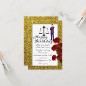 lawyer's birthday karte (Vorderseite/Rückseite Beispiel)