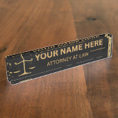 Lawyers Gift Desk Name Plate Namensplakette (Seite)