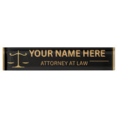 Lawyers Gift Desk Name Plate Namensplakette (Vorderseite)