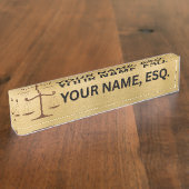 Lawyers Gift Desk Name Plate Namensplakette (Seite)
