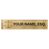 Lawyers Gift Desk Name Plate Namensplakette (Vorderseite)