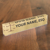 Lawyers Gift Desk Name Plate Namensplakette (Seite)