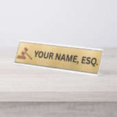 Lawyers Gift Desk Name Plate Schreibtischnamensplakette (Vorderseite )