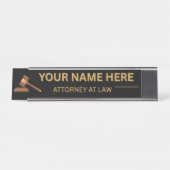 Lawyers Gift Desk Name Plate Schreibtischnamensplakette (Vorderseite )