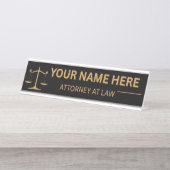 Lawyers Gift Desk Name Plate Schreibtischnamensplakette (Vorderseite )