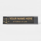 Lawyers Gift Desk Name Plate Schreibtischnamensplakette (Vorderseite )