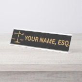 Lawyers Gift Desk Name Plate Schreibtischnamensplakette (Vorderseite )