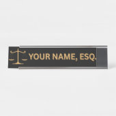 Lawyers Gift Desk Name Plate Schreibtischnamensplakette (Vorderseite )