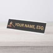 Lawyers Gift Desk Name Plate Schreibtischnamensplakette (Vorderseite )