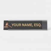Lawyers Gift Desk Name Plate Schreibtischnamensplakette (Vorderseite )