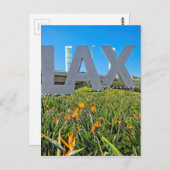LAX Airport Sign Postkarte (Vorne/Hinten)