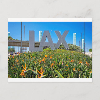 LAX Airport Sign Postkarte