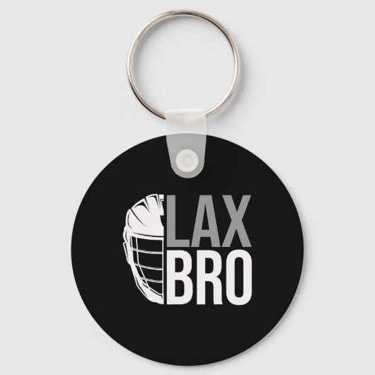 Lax Bro Funny Lacrosse Player Junge Kinder Schlüsselanhänger (Vorderseite)