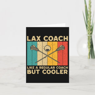 Lax Coach Vintag Lacrosse Lax Coach Karte