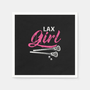 Lax Girl Lacrosse Stick Lacrosse Player Serviette