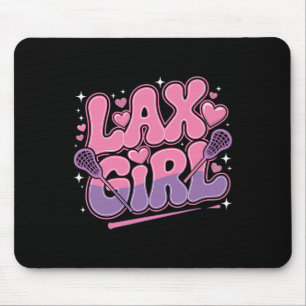 Lax Girl Lacrosse Stick Player Mama Goalie Ehefrau Mousepad