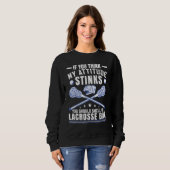 Lax Lacrosse Player Sweatshirt (Vorne ganz)