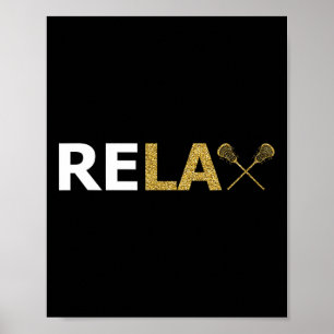 Lax Lacrosse Stick Player Coach Goalie Team Helm Poster