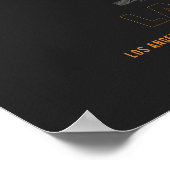 LAX - Los Angeles Airport Runway Diagramm Poster (Ecke)