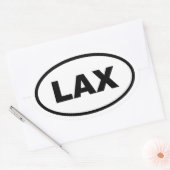 LAX Los Angeles Ovaler Aufkleber (Umschlag)