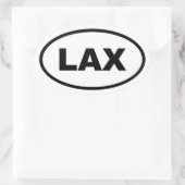 LAX Los Angeles Ovaler Aufkleber (Tasche)