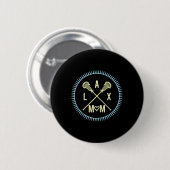 Lax Mama Lacrosse Muttertag Lax Mum Grafik Button (Vorne & Hinten)