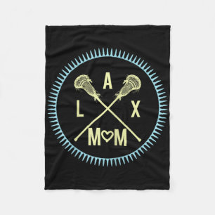 Lax Mama Lacrosse Muttertag Lax Mum Grafik Fleecedecke