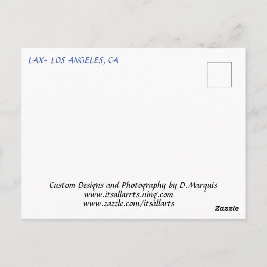 LAX Postkarte (Rückseite)