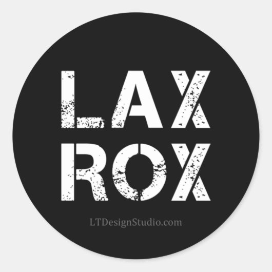 LAX ROX - Aufkleber (Vorderseite)