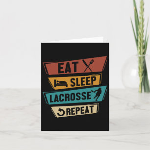 Lax Sport Funny Lacrosse Spieler Essen Lacrosse La Karte
