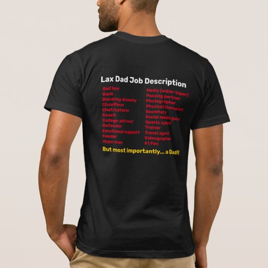 Lax Vater Front T - Shirt (Rückseite)