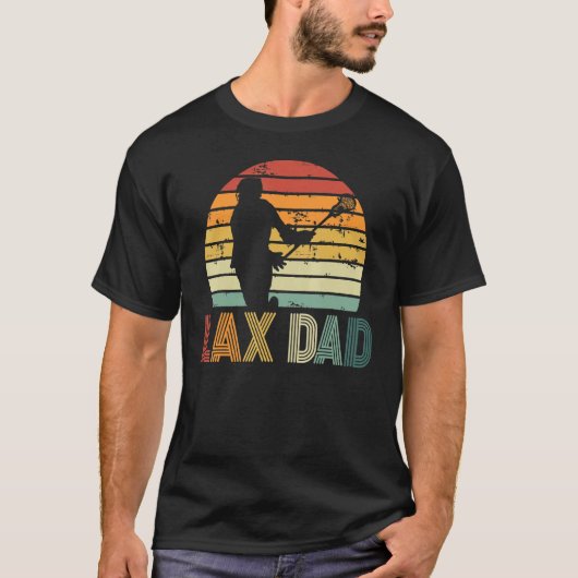 Lax Vater Sport Love Daddy Lacrosse Player Vater' T-Shirt (Vorderseite)
