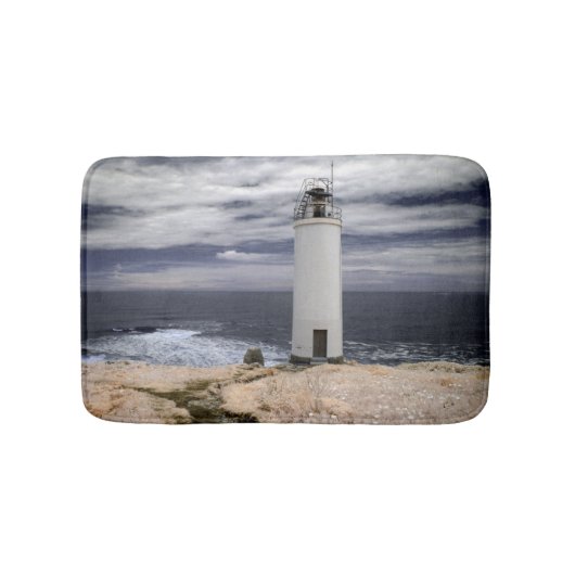 Laxe-Leuchtturm | Galizien, Spanien Badematte (Vorderseite)