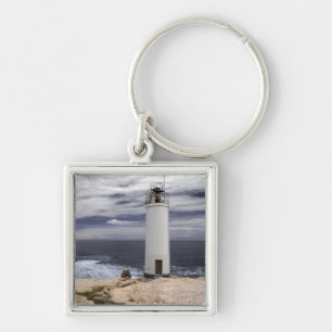 Laxe-Leuchtturm Galizien, Spanien Schlüsselanhänger