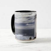 Laxe-Leuchtturm | Galizien, Spanien Tasse (Vorderseite Links)
