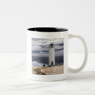 Laxe-Leuchtturm   Galizien, Spanien Zweifarbige Tasse