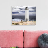 Laxe Lighthouse | Galicien, Spanien Leinwanddruck (Insitu (Wohnzimmer))