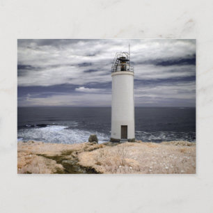 Laxe Lighthouse Galicien, Spanien Postkarte