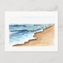 Laxen auf der Strandpostkarte