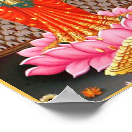 Laxmi Durga Saraswati Poster (Ecke)