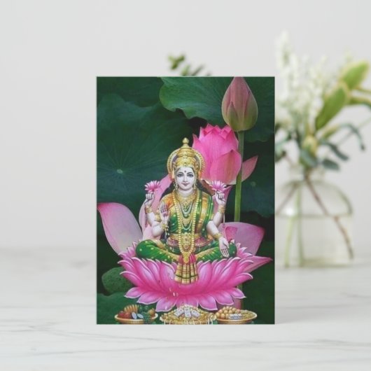 Laxmi Karte (Stehend Vorderseite)