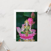 Laxmi Karte (Vorderseite/Rückseite Beispiel)