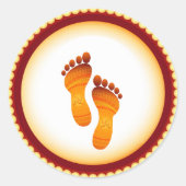 Laxmi mata per runder aufkleber (Vorderseite)